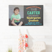 Kinder Afstuderen Kindergarten Preschool Foto Cute Spandoek (Insitu)