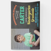Kinder Afstuderen Kindergarten Preschool Foto Cute Spandoek (Verticaal)
