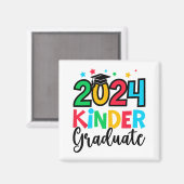 Kinder Afstuderen Kleuterschool 2024 Afstuderen Ca Magneet (Voorkant / Achterkant)