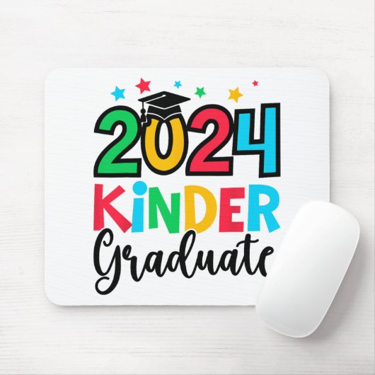 Kinder Afstuderen Kleuterschool 2024 Afstuderen Ca Muismat (Met muis)