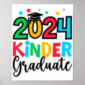 Kinder Afstuderen Kleuterschool 2024 Afstuderen Ca Poster (Voorkant)