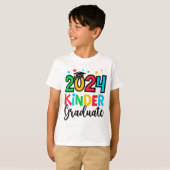 Kinder Afstuderen Kleuterschool 2024 Afstuderen Ca T-shirt (Voorkant volledig)