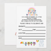 Kinder Afstuderen Semi- aangepaste uitnodiging (Voorkant / Achterkant)