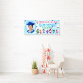 Kinder Afstuderen Tossing Graduation Caps Schattig Spandoek (Insitu)