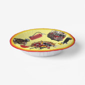Kinder Age Firefighter Birthday Paper Papieren Kommen (Gebogen)