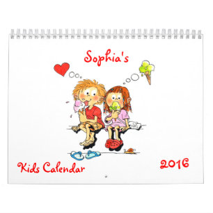 Kinder agenda 2016 - Funny Calendar for Kids Kalender