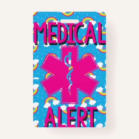 Kinder alarm voor allergie badge (Achterkant)