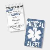 Kinder alarm voor allergie badge (Voor- en achterkant)