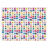 Kinder Alfabet ABCs Multi-Color Fun Tafelkleed (Voorkant (Horizontaal))