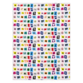Kinder Alfabet ABCs Multi-Color Fun Tafelkleed (Voorkant)