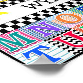 Kinder alfabet Art 11x11 Persoonlijk Poster (Hoek)