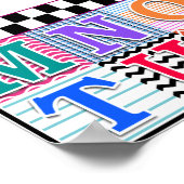 Kinder alfabet Art 16x16 Persoonlijk Poster (Hoek)