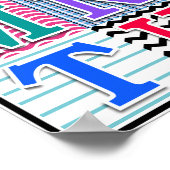 Kinder alfabet Art. 24x24 Persoonlijk Poster (Hoek)