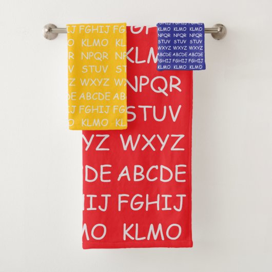 Kinder alfabet bad handdoek (Insitu)