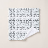 Kinder alfabet bad handdoek (Wasdoekje)