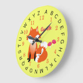 Kinder Alfabet Cute Fox Specialized Grote Klok (Hoek)