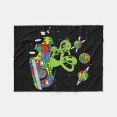 Kinder alien ruimte autisme bewustzijn jongens mei fleece deken (Voorkant (Horizontaal))