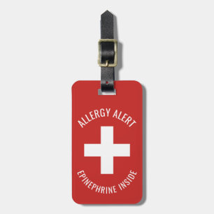 Kinder Allergie Alert Epinefrine Inside Emergency Bagagelabel