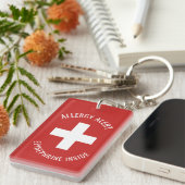 Kinder Allergie Alert Epinefrine Inside Emergency Sleutelhanger (Voorkant Rechts)