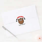  kinder allergie sticker! ronde sticker (Envelop)