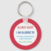 Kinder allergische reactie sleutelhanger (Voorkant)