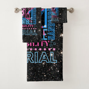 Kinder Alles over Gymnastiek Typografie Bad Handdoek