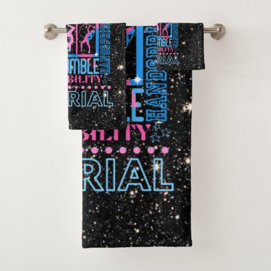 Kinder Alles over Gymnastiek Typografie Bad Handdoek (Insitu)