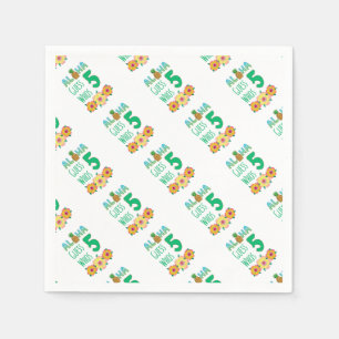 Kinder Aloha Tropische Luau 5 jaar oud Servetten