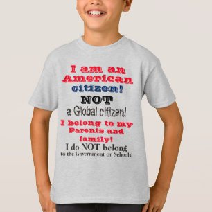 Kinder-Amerikaanse familie van staatsburgers T-shirt