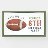 Kinder Amerikaanse Football Kinderen Verjaardag We Spandoek (Horizontaal)