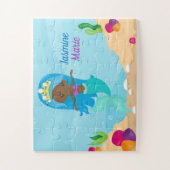 Kinder-Amerikaanse Zeemeerminnende-kostuum Legpuzzel (Verticaal)