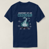 Kinder anatomie van een Axolotl jongen Toddler T-shirt (Design voorkant)