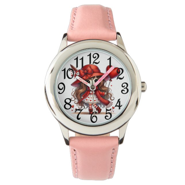 Kinder anime Valentijn Horloge (Voorkant)
