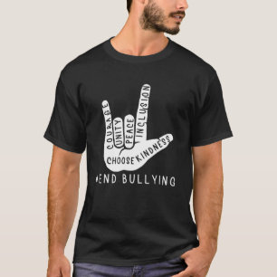 Kinder anti-pesterijen-schaaktaal bulksgewijze pre t-shirt