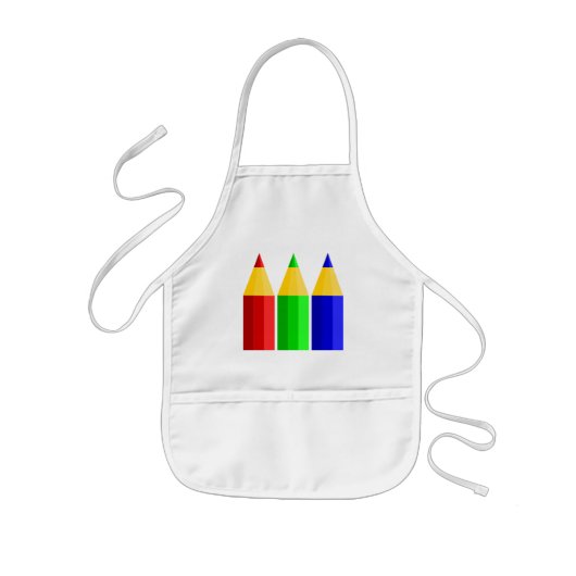 Kinder Apron gekleurd Schort (Voorkant)