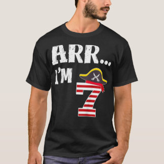 Kinder Arr Im 7 T Shirt Piratenthema 7th Birthday 