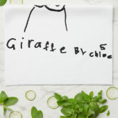 Kinder Art Giraffe Kitchen Towel Theedoek (Gevouwen)
