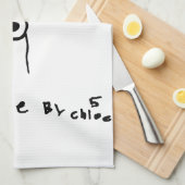 Kinder Art Giraffe Kitchen Towel Theedoek (Quarter Fold)
