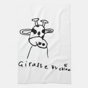 Kinder Art Giraffe Kitchen Towel Theedoek