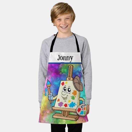 Kinder artiest schort (Gedragen)