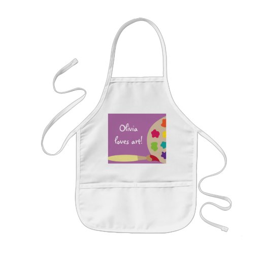 Kinder artiest Smock Apron Kinder Schort (Voorkant)