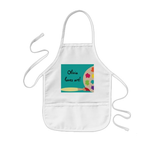 Kinder artiest Smock Apron Kinder Schort (Voorkant)