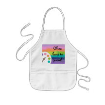 Kinder artiest Smock Apron