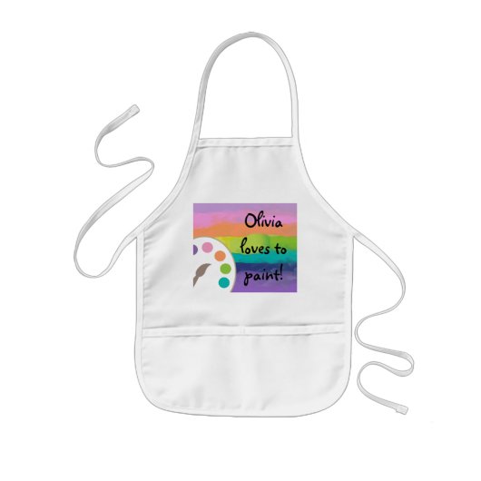 Kinder artiest Smock Apron Schort (Voorkant)