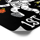 Kinder astronaut die klaar is om 1e graad 1e te on poster (Hoek)