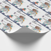 Kinder Astronaut Foto met een aantrekkelijk klassi Cadeaupapier (Hoek)