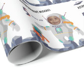 Kinder Astronaut Foto met een aantrekkelijk klassi Cadeaupapier (Rol Hoek)