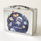 Kinder astronaut Galaxy gepersonaliseerde naam (Voorkant)
