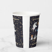 Kinder Astronaut Solar System Monogram Glitter Sta Papieren Bekers (Rechts)
