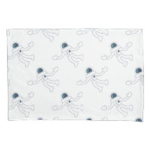 Kinder Astronaut Spacemen Pattern Black and White